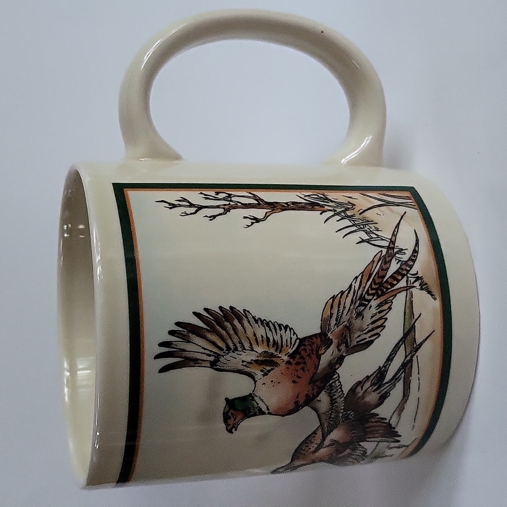 Vintage 1990 Miyazaki Creates Coffee Mug With Pheasant Scene